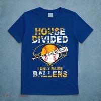 Funny House Divided I Only Raise Ballers Softball Baseball Gift T-Shirt thumb 5