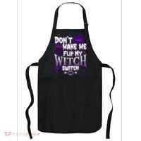 Funny Halloween Don't Make Me Flip My Witch Switch Apron thumb 0