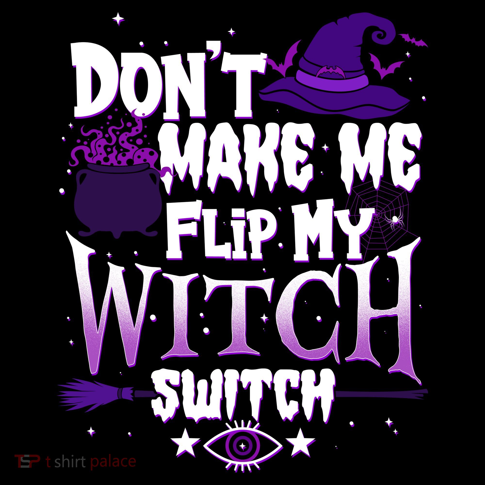 Funny Halloween Don't Make Me Flip My Witch Switch Apron