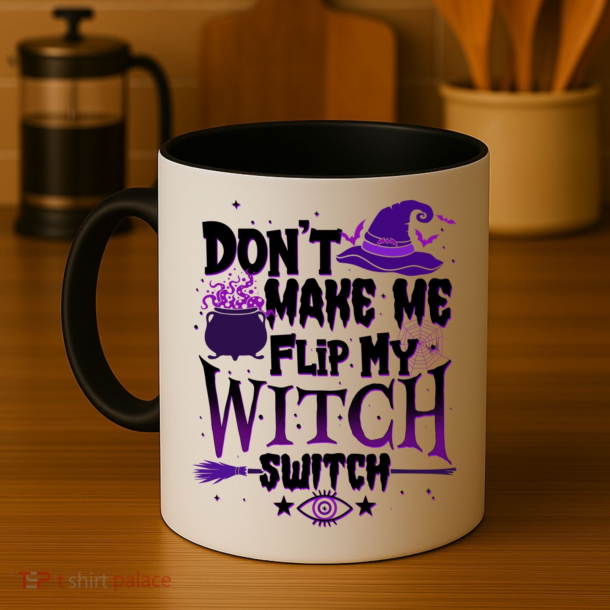 Funny Halloween Don't Make Me Flip My Witch Switch Coffee Mug