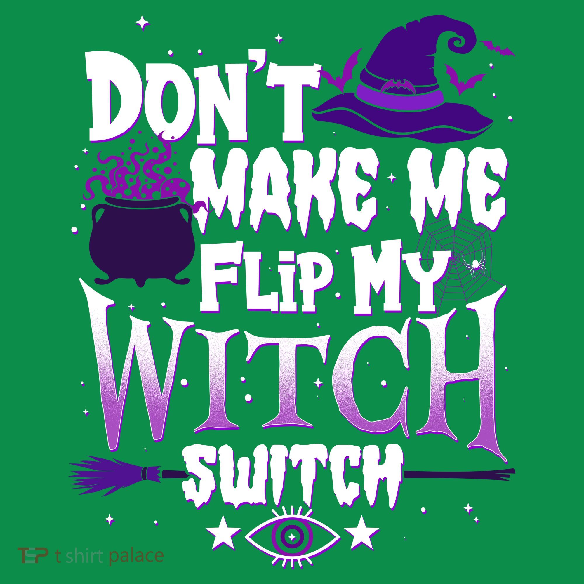 Funny Halloween Don't Make Me Flip My Witch Switch Women's Long Sleeve Shirt
