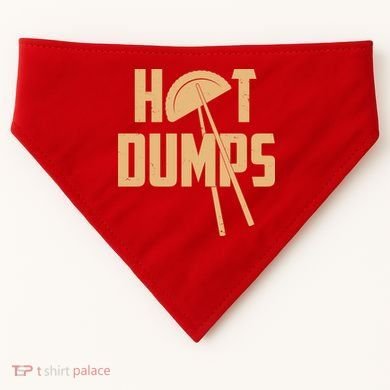 Funny Hot Dumps Dumplings USA-Made Doggie Bandana