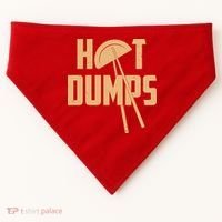 Funny Hot Dumps Dumplings USA-Made Doggie Bandana thumb 0