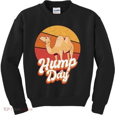 Funny Hump Day Camel Retro Vintage Camel Lovers Kids Sweatshirt
