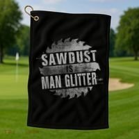 Funny Handyman Dad Golf Towel thumb 1