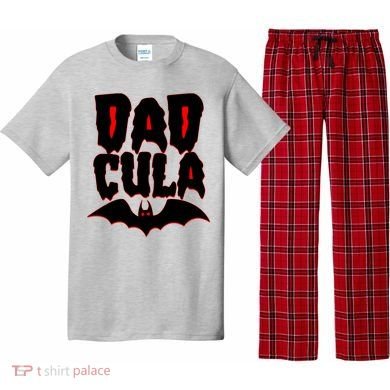 Funny Halloween Dadcula Dracula Pajama Set