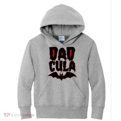 Funny Halloween Dadcula Dracula Kids Hoodie