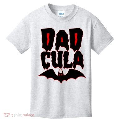 Funny Halloween Dadcula Dracula Kids T-Shirt