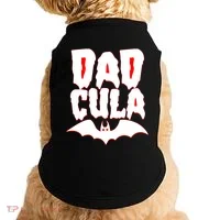 Funny Halloween Dadcula Dracula Doggie Tank thumb 0