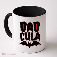 Funny Halloween Dadcula Dracula Coffee Mug thumb 0