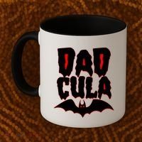 Funny Halloween Dadcula Dracula Coffee Mug thumb 2