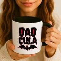 Funny Halloween Dadcula Dracula Coffee Mug thumb 3
