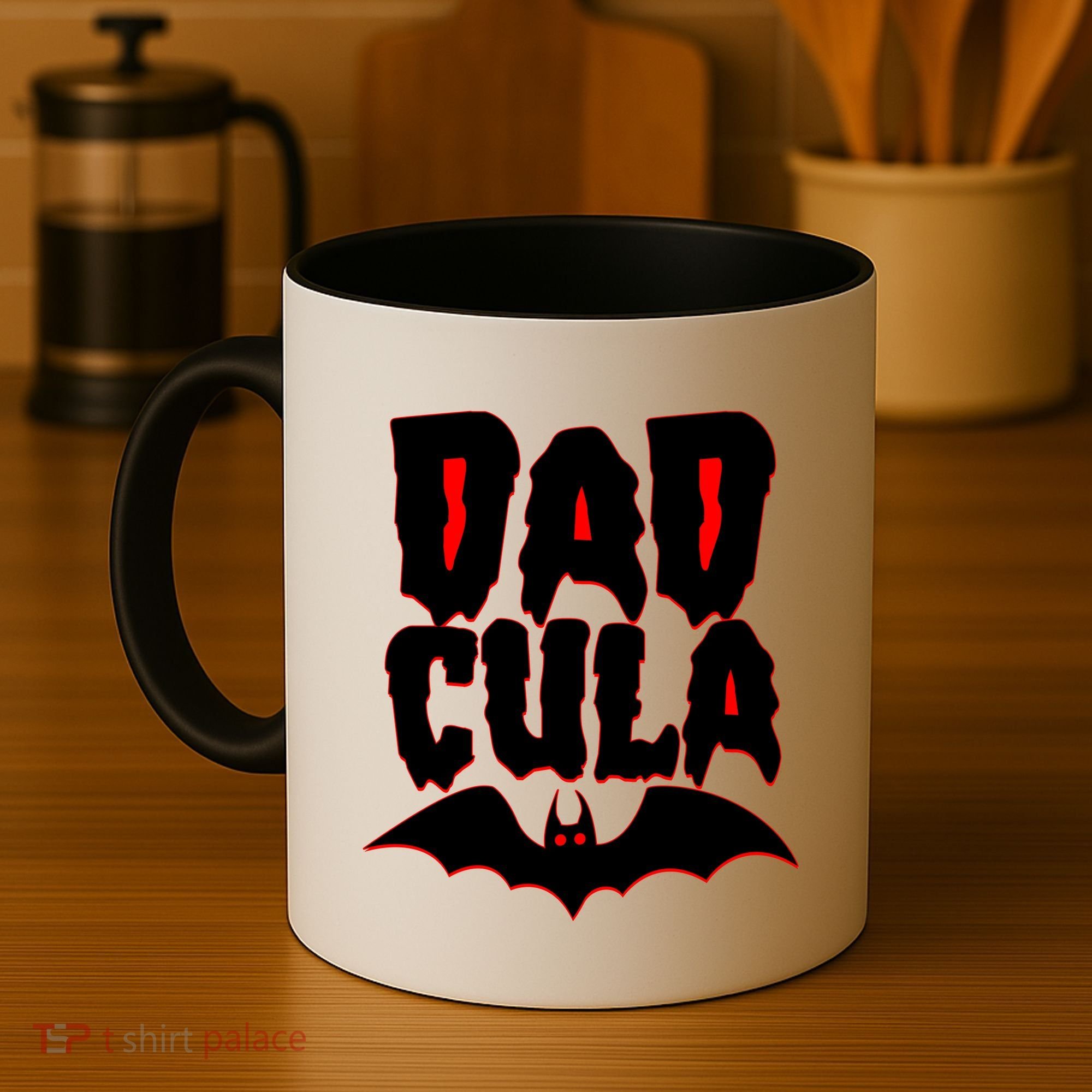 Funny Halloween Dadcula Dracula Coffee Mug