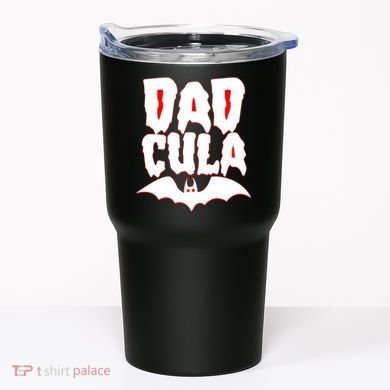 Funny Halloween Dadcula Dracula Tumbler