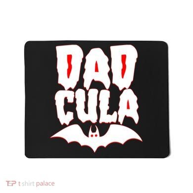 Funny Halloween Dadcula Dracula Mousepad