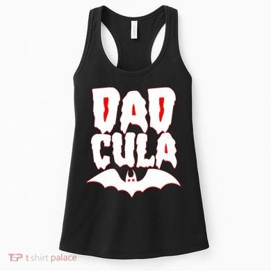 Funny Halloween Dadcula Dracula Women's Tank Top