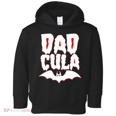 Funny Halloween Dadcula Dracula Toddler Hoodie