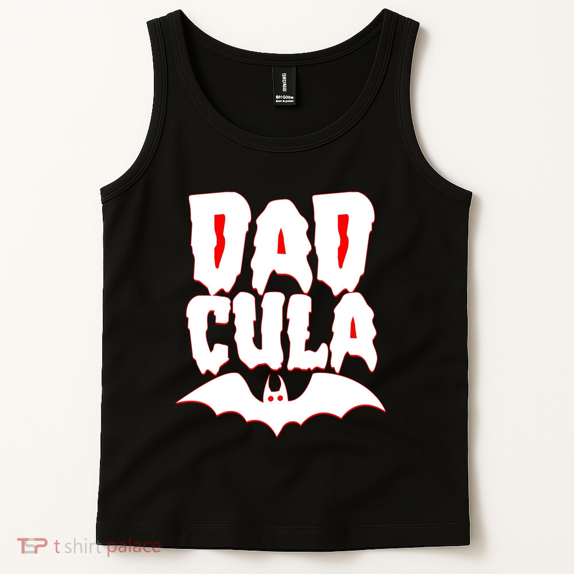 Funny Halloween Dadcula Dracula Tank Top