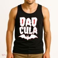 Funny Halloween Dadcula Dracula Tank Top thumb 3