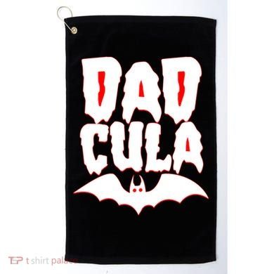 Funny Halloween Dadcula Dracula Golf Towel