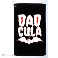 Funny Halloween Dadcula Dracula Golf Towel thumb 0