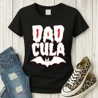 Funny Halloween Dadcula Dracula Women's T-Shirt thumb 3