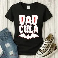 Funny Halloween Dadcula Dracula Women's T-Shirt thumb 3