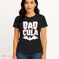 Funny Halloween Dadcula Dracula Women's T-Shirt thumb 4