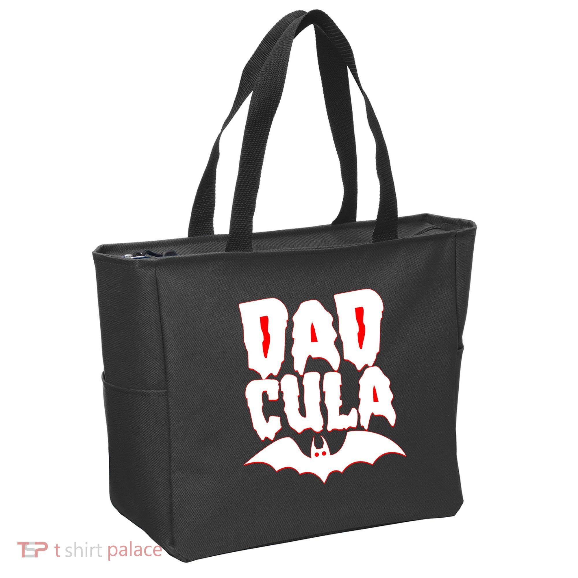 Funny Halloween Dadcula Dracula Tote Bag
