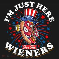 Funny Hot Dog I'm Just Here For The Wieners Sausage Lovers Women's Tank Top thumb 5