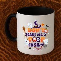 Funny Halloween Dont Scare Me I Poop Easily Coffee Mug thumb 2