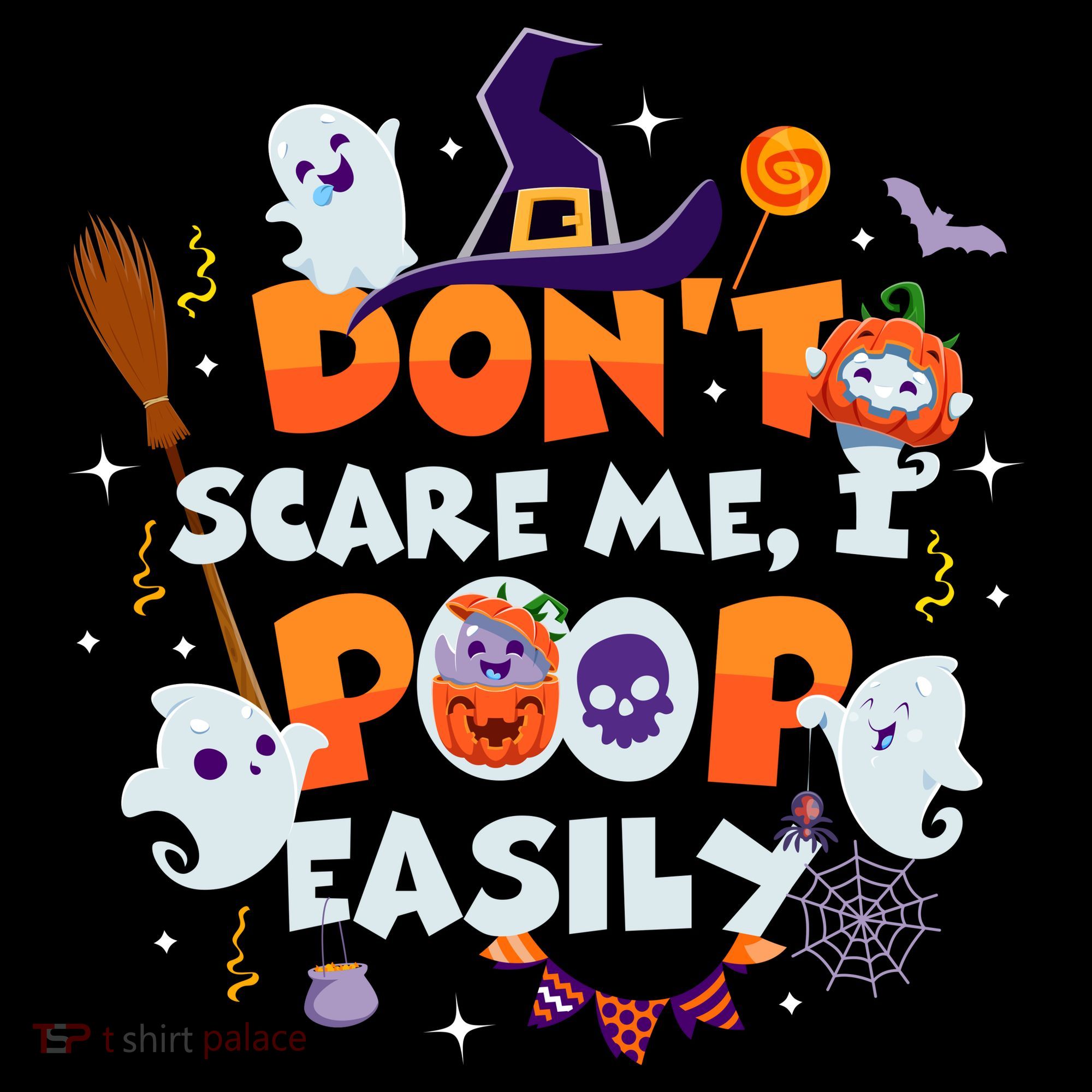 Funny Halloween Dont Scare Me I Poop Easily Women's Hoodie