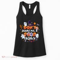 Funny Halloween Dont Scare Me I Poop Easily Women's Tank Top thumb 0