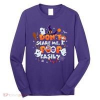 Funny Halloween Dont Scare Me I Poop Easily Long Sleeve Shirt thumb 0