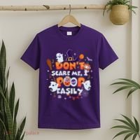 Funny Halloween Dont Scare Me I Poop Easily T-Shirt thumb 2