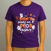 Funny Halloween Dont Scare Me I Poop Easily T-Shirt thumb 3