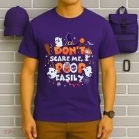 Funny Halloween Dont Scare Me I Poop Easily T-Shirt thumb 6