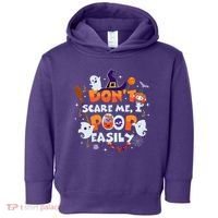 Funny Halloween Dont Scare Me I Poop Easily Toddler Hoodie thumb 0