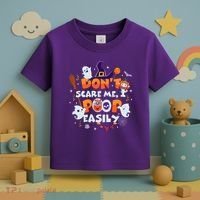 Funny Halloween Dont Scare Me I Poop Easily Toddler T-Shirt thumb 3