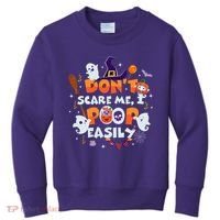 Funny Halloween Dont Scare Me I Poop Easily Kids Sweatshirt thumb 0