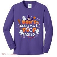 Funny Halloween Dont Scare Me I Poop Easily Kids Long Sleeve Shirt thumb 0