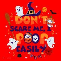 Funny Halloween Dont Scare Me I Poop Easily Santa Hat thumb 1