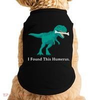 Funny Halloween Dinosaur I Found This Humerus Costume Gift Doggie Tank thumb 0