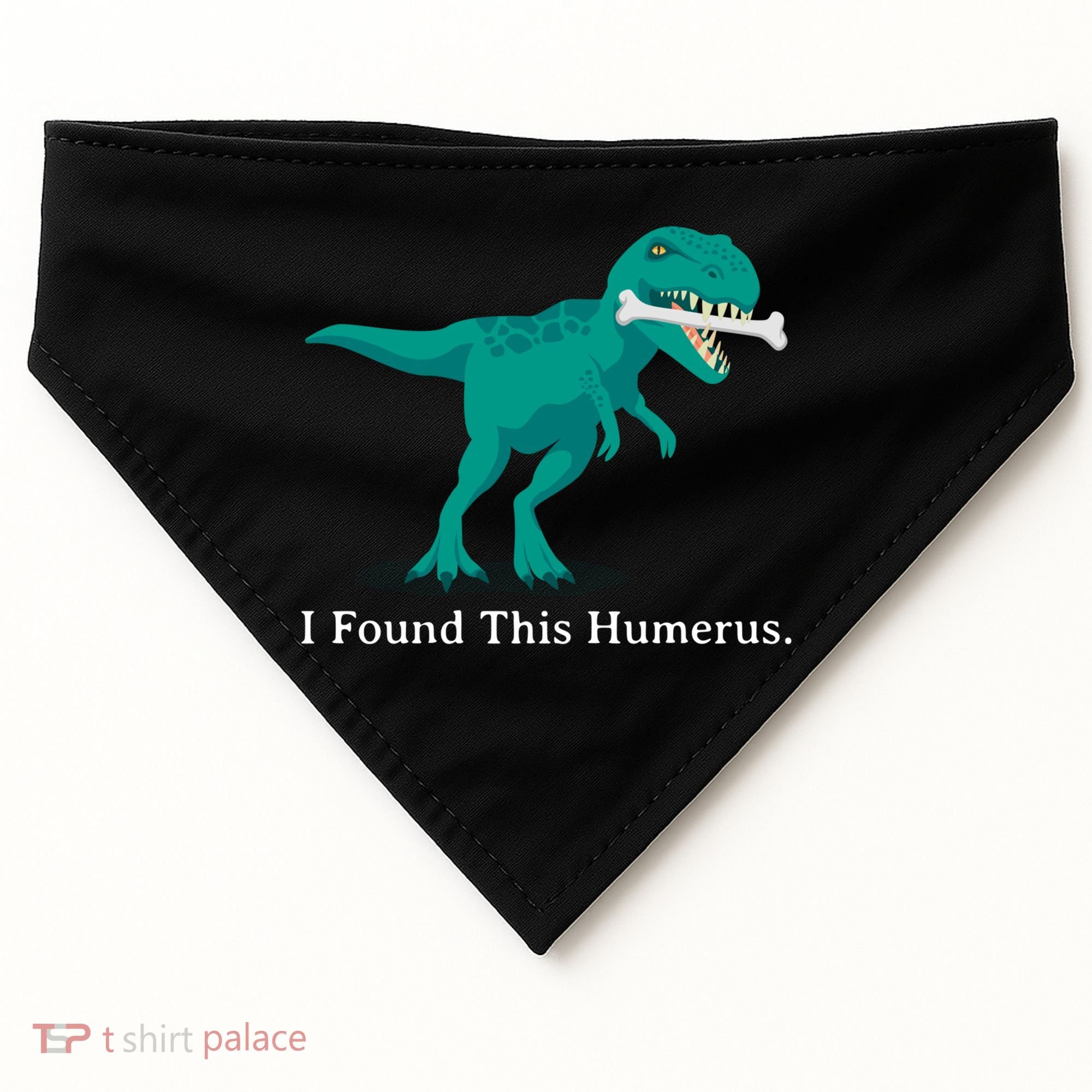 Funny Halloween Dinosaur I Found This Humerus Costume Gift USA-Made Doggie Bandana