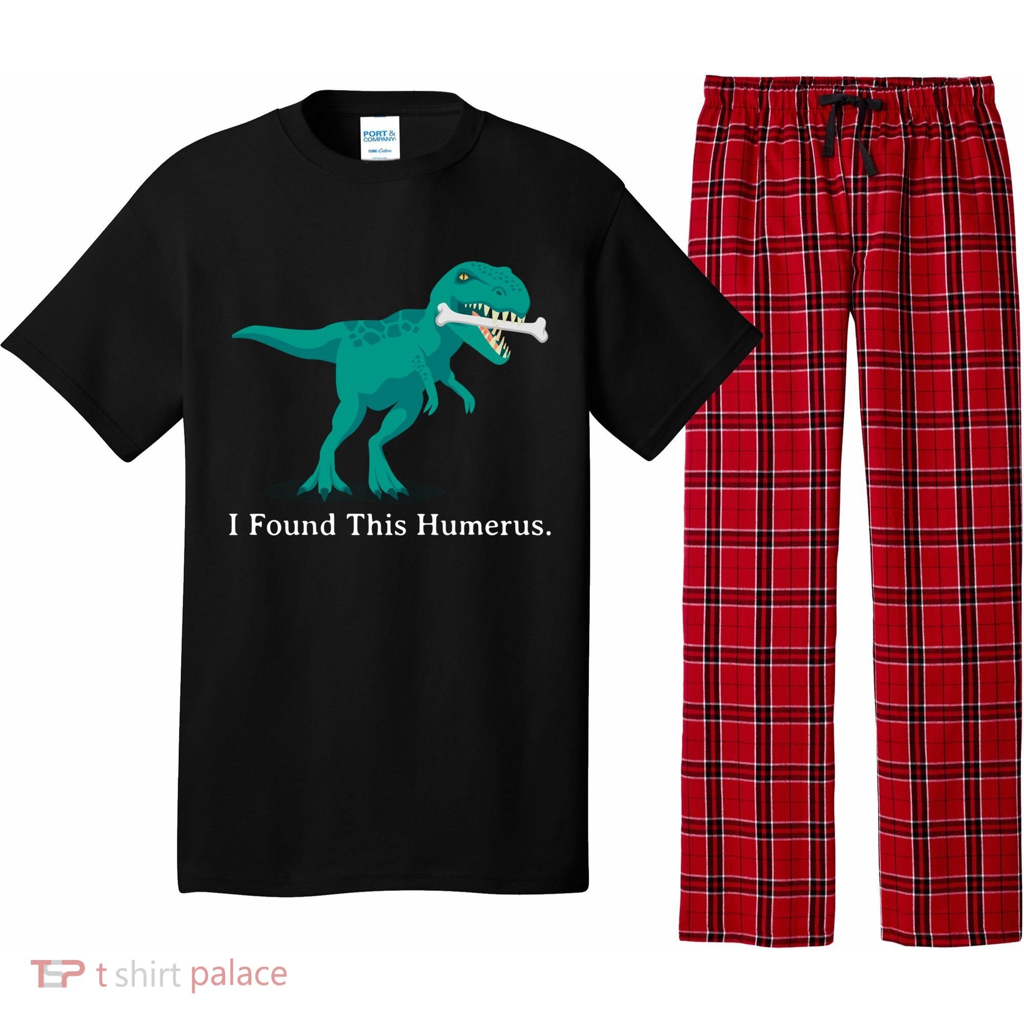 Funny Halloween Dinosaur I Found This Humerus Costume Gift Pajama Set