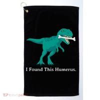 Funny Halloween Dinosaur I Found This Humerus Costume Gift Golf Towel thumb 0