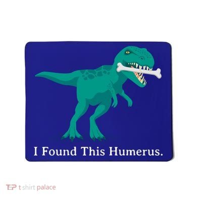 Funny Halloween Dinosaur I Found This Humerus Costume Gift Mousepad