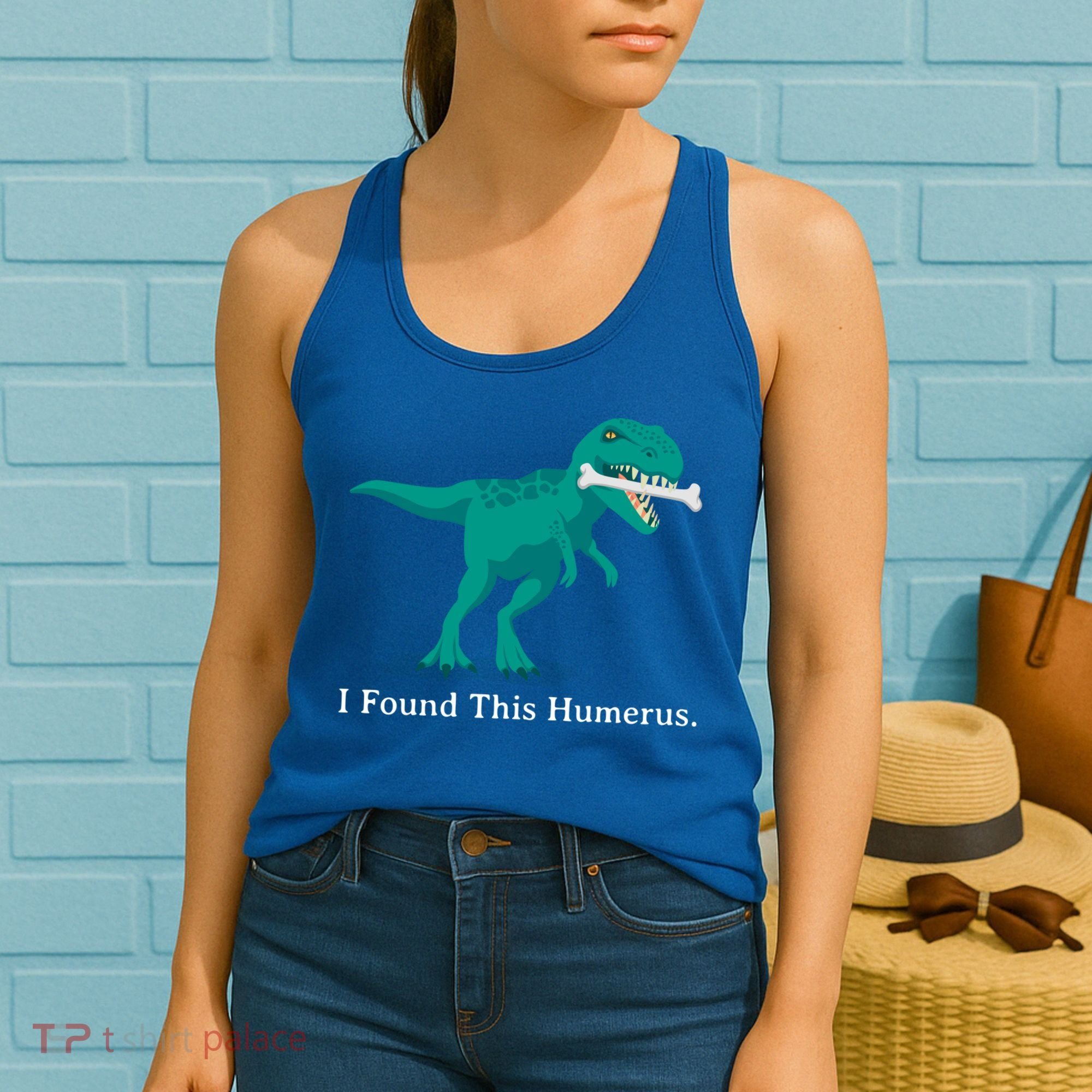 Funny Halloween Dinosaur I Found This Humerus Costume Gift Women's Tank Top