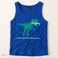 Funny Halloween Dinosaur I Found This Humerus Costume Gift Tank Top thumb 2