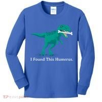 Funny Halloween Dinosaur I Found This Humerus Costume Gift Kids Long Sleeve Shirt thumb 0